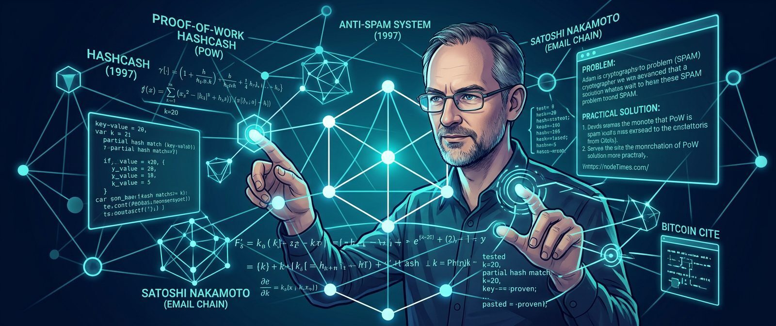 Cover image for Адам Бэк – инженер, сделавший доказательство выполнения работы практичным